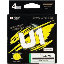 Шнур Favorite U1 PE 4x 150m (dark green),