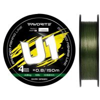 Шнур Favorite U1 PE 4x 150m (dark green),