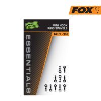 Мини-вертлюги с колечком FOX EDGES Essentials 10Pcs