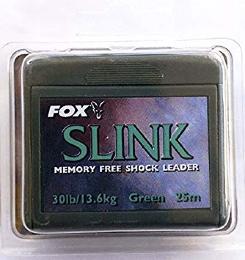 FOX Slink Memory free Shock Leader 30lb/13.6kg Black 25m